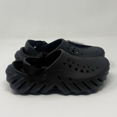 Crocs Echo Clog Kids Juniors Youth Size 6 Black Beach Summer Sandals Shoes