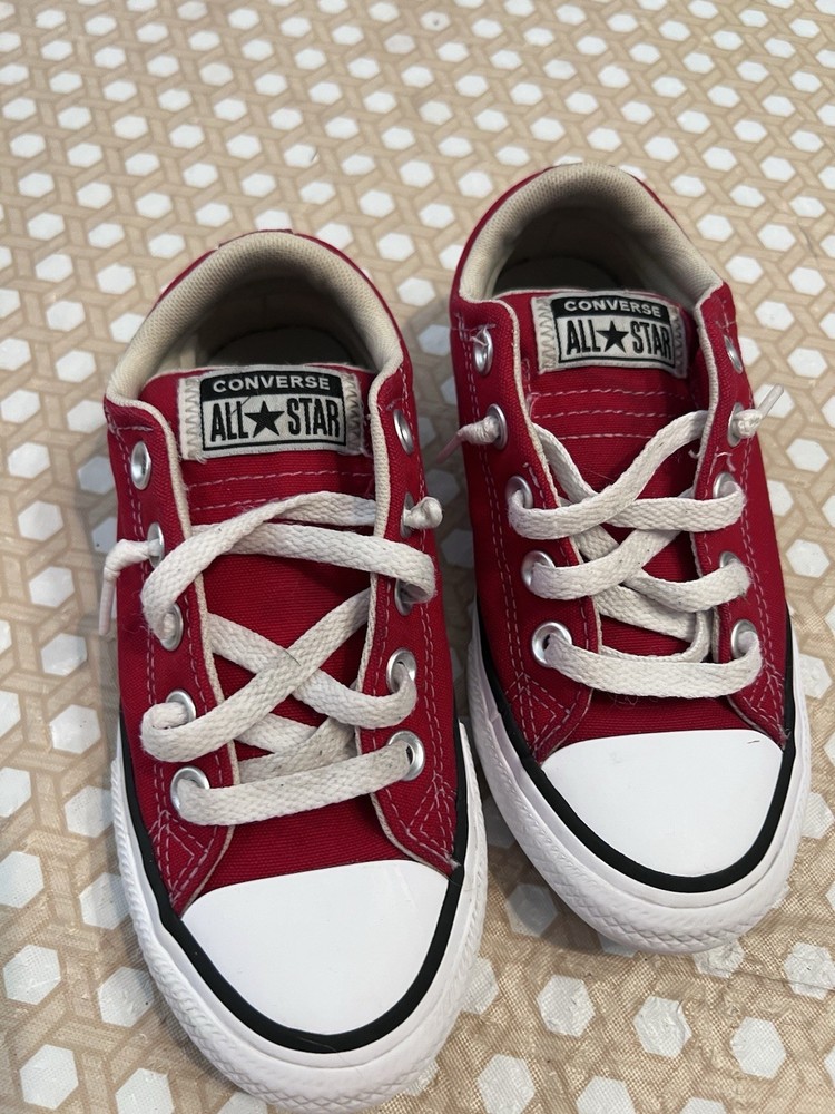 Converse All Star Red Sneakers Size 13.5K Kids