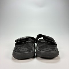 Puma Cool Cat V Black Slides Sandals Comfort Slip On Casual Shoes Youth Size 12