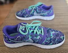 Nike Print Purple Mint Running Shoes 859588-500 Kids Size 6.5Y womens Size 8