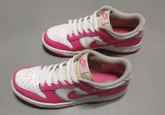 Nike Dunk Low Pink White Size 6.5 Y FB9109-102 Shoes Sneakers Womens 8
