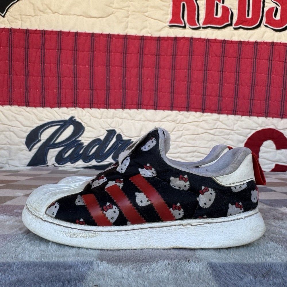 Size 10c – Adidas Hello Kitty Superstar 360 Shoes-Preschool GY9214