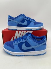 Nike Dunk Low Youth Size 6.5 Blue White Leather Suede Shoes IB5721 400