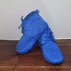 UGG Neumel II Ankle Chukka Boot Kids Size 2 Royal Dive Blue 1017320K See Picture