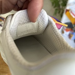Versace White Greca Rainbow Leather Low-Top Bohemian Kids Size 31-US Size 13
