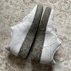 Nike Air Force 1 Low Recycled Wool Pack White Sneaker (GS) DB2813-100 Size 6Y