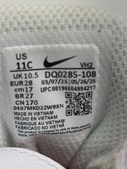 Nike Kids White & Red Air Max System Sneakers with Hook-and-Loop Strap