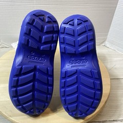 Crocs Blue Handle It Rain Boots Unisex Kids Size J 2 Waterproof Pull On New!