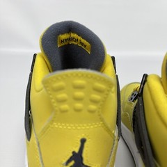 Air Jordan 4 Retro Lightning Yellow Size 4Y GS Youth Retro 2021 Black White