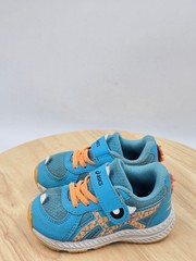 ASICS Kid’s Contend School Yard Running Shoes Aquarium/Orange POP Toddler sz 6
