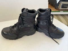 Rocky Alpha Force Comp Toe Tactical Boots Big Kids 4.5 W Black Leather Lace Up