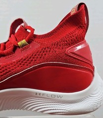 Under Armour Steph Curry Flow 8 Sneakers Warriors Size 6Y 3024036-600 Red Shoes
