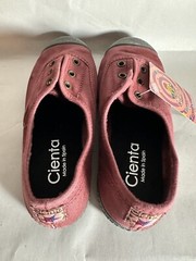 NIB Cienta Slip On Laceless Maroon Shoes Unisex Kid Size 31/13 Run Walking