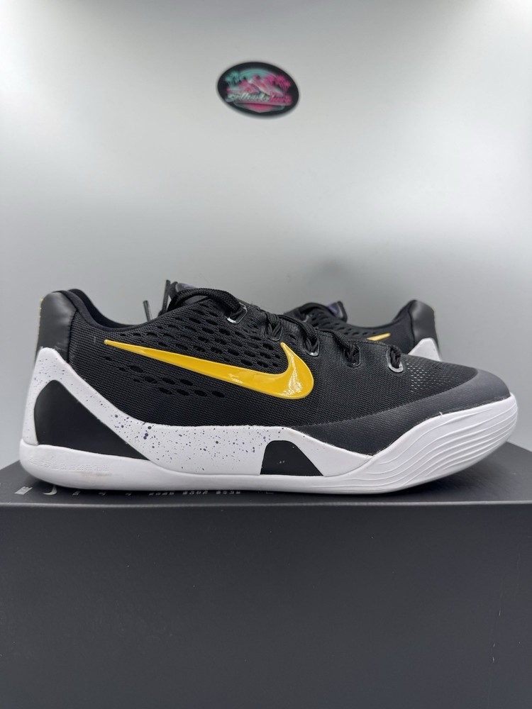 Nike Kobe 9 Low EM GS Black University Gold FV3607-003 Size 7Y