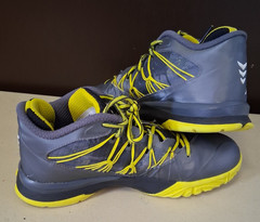 Air Jordan Cp3.VII AE Size 5Y Dark Grey with Vibrant Yellow
