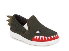 Emu Australia Crocodile Skate Canvas Sneaker – Kids K11424-KHAKI Brand New