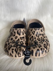 NEW Crocs Size J 2 Kids Classic Lined Out of This World Clog Leopard Gold
