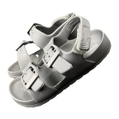 CAT & JACK GRAY ￼GLADIATOR SANDALS SIZE 11 Gray