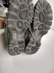 VASQUE 7213 M Ultra Dry Gray Leather Hiking Trail Outdoor Boots Youth 5