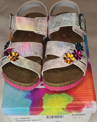 Rachel Shoes Lil Drew Kids Strappy Sandals US 9M Multicolor Open Toe Buckle