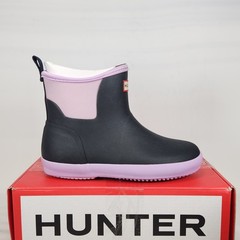 Size 1 Big Kids – Hunter Finley Rain WATERPROOF – Black / Purple