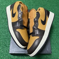 Size 5.5Y – Air Jordan 1 Low SE Flax Baroque Brown Sneakers HQ3604-201 Ship Fast
