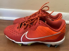 Nike Youth Cosmic Runner Orange Road Running Shoes Black/Bright Crimson Size 5Y