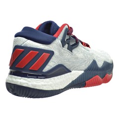 Adidas Crazylight Boost Low 2016 Big Kid’s Shoes White-Navy-Scarlet bb8163