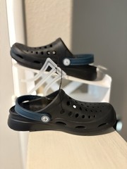 Joybees Kids‘ Dylan Slip-On Clogs – Black/Cascade Size J3 NEW