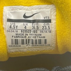 Nike Air Max 97 GS 921522-005 Youth Size 4.5Y Running Shoes Black Yellow Sneaker