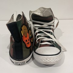 Converse camouflage camo Junior Size US 5 UK 4,5 EU 37,5 burger and fries 🍔🍟