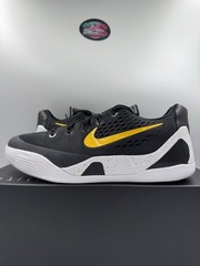 Nike Kobe 9 Low EM GS Black University Gold FV3607-003 Size 7Y