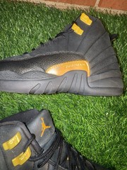 Size 5 (GS) – Jordan 12 Retro Mid Black Taxi