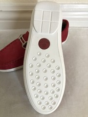 MARC JOSEPH NEW YORK Kid Leather Double Bit Driver Shoe Loafer Red SIZE 11