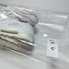 Nike Air Max 90 White Leather Athletic Shoes Sneakers CD6864-100 Youth Size 5.5
