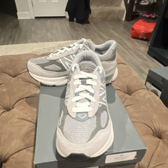 New Balance FuelCell 990v6 Kids Sneakers Gray/White Suede US 4 EU 36 GC990GL6