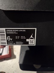 Nike Jordan Air Jordan 1 Low, Spizike, Air Force 1, Cortez Kids 6Y 6.5Y