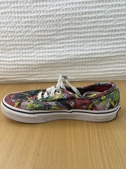 Vans Marvel Female Superheroes Low Top Lace Up Shoes Kids Size 2
