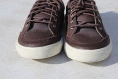 Sperry Top-Sider SP-DECKFIN Brown Leather Sneakers Youth Size 5 YB58422A