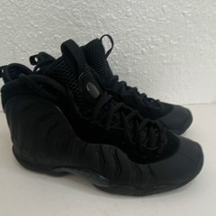 Nike Little Posite One GS Black High Top Sneakers 4.5Y FN7143-001