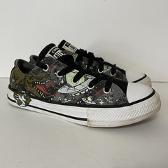 Converse All Star Junior Space UFO Lazer Dinos Dinosaurs Sneakers 665392C Size 1