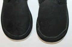 UGGS KIDS UNISEX NUEMEL II BLACK SUEDE ANKLE BOOTS-1017320K ( SZ:3 )