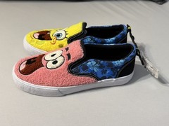 SpongeBob SquarePants and Patrick Star Slip On Shoes Size 3 Big Kids NEW w/ Tag
