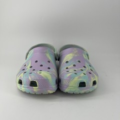 Crocs Classic Marbled Clogs Purple Mint Green Yellow Size Juniors J 3 No Defects
