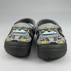 Crocs Classic Unisex Kids C4 Fun Labs Light Up Monster Truck Clogs Graphite Gray