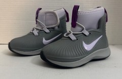 Nike Toddler Size 7C BINZIE Boot Rain Boots Waterproof Grey/Violet BQ5382 003
