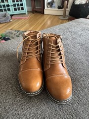 Bruno Marc Kids Lace-Up Combat Boots, Girls/Boys Ankle Shoes with Side Zipper