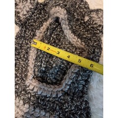 Set Of 2 Hand Knit Kids Pullover Hats With Ears