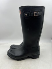 Hunter Handle It Rain Boots Womens Size 6 Waterproof Rubber Pull On UK 4 EU 37