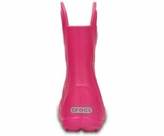 Crocs Candy Pink Handle It Rain Boot Kids Size J1 12803-6X0 NWT (2504)*